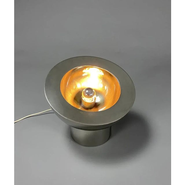 Italian Adjustable Nickel Plated Table Lamp, 1970 For Sale - Image 4 of 7