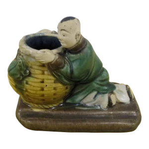 19th Century Antique Mud Man Statuette