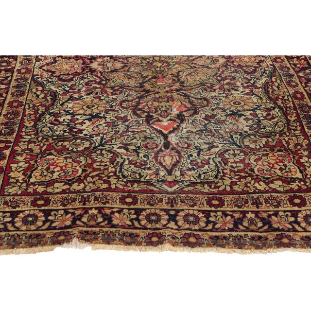 Antique Persian Kerman Rug - 03'10 X 06'02 For Sale - Image 4 of 9