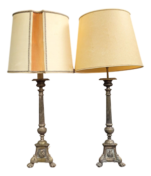 Table Lamps in Bronze, Set of 2