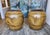 Chinoiserie Mid 20th Century Asian Tony Duquette Style Ochre Dragon Egg Pot Planters - a Pair For Sale - Image 3 of 12