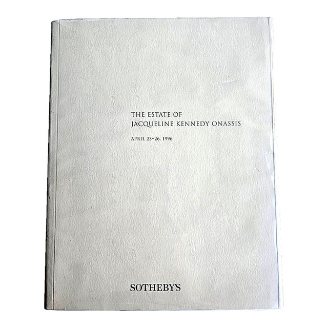 1996 Sothebys Catalog Estate of Jacqueline Kennedy Onassis, Hardcover, Sale Number 6834 For Sale