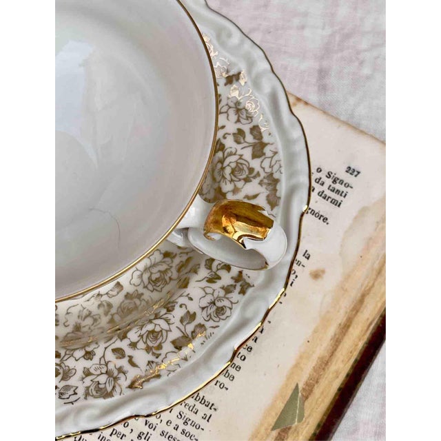 Mid-Century Porcelain Tea Service by Johann Seltmann Vohenstrauß, Germany, 1950s, Set of 12 For Sale - Image 11 of 13