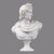 Stone Pair of Vintage Greek Apollo and Diana Busts in Carrara Marble For Sale - Image 7 of 12