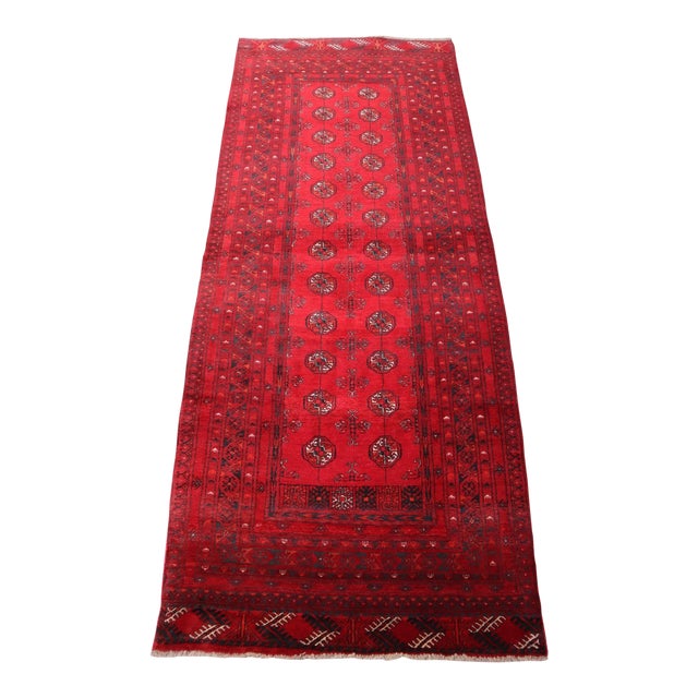 Hand Knotted Vintage Runner Rug For Sale