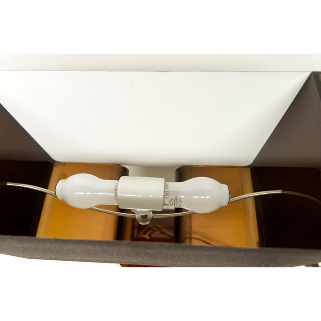 Tube Top Acrylic Table Lamp in Brown by Peter Stathis for Pablo Designs For Sale - Image 9 of 9