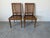 French Antique Italian Louis XVI–Style Wood & Cane Accent Chairs – A Pair For Sale - Image 3 of 12