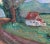 Country Home in Spring, Mid Century Pastoral Landscape With Wildflowers For Sale - Image 4 of 5