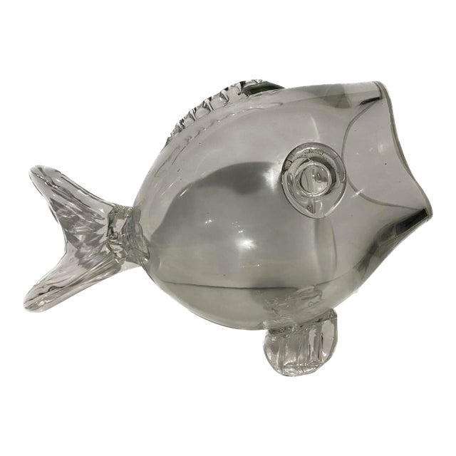 Mid 20th Century Modern Glass Fish Bowl For Sale