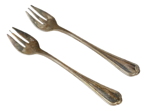 Dessert Forks attributed to Christofle, Paris, 1960s, Set of 12