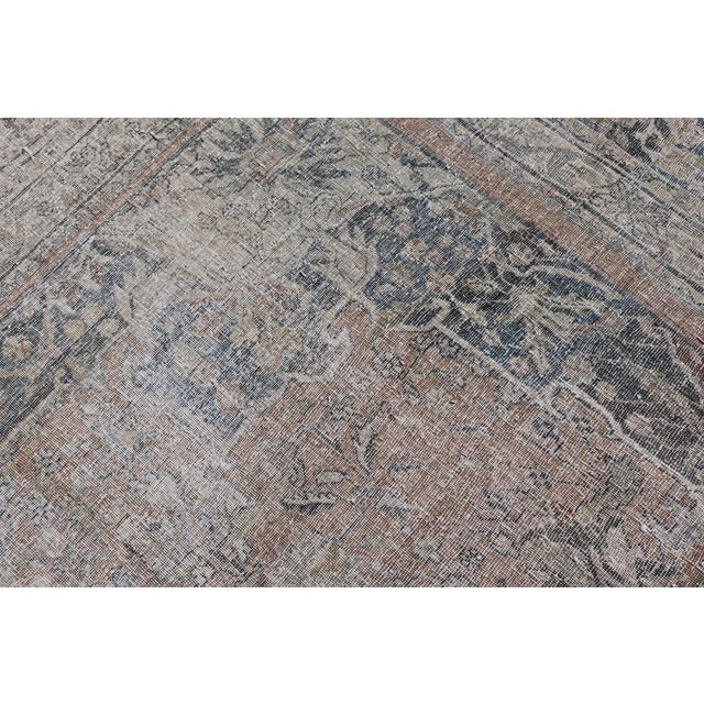 Antique Persian Bidjar Rug With Intricate Floral Medallion 8'9" X 11'5" For Sale - Image 12 of 12