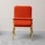 Orange Chairs in Gold Metal and Orange Fabric, 1970s, Set of 4 For Sale - Image 8 of 12