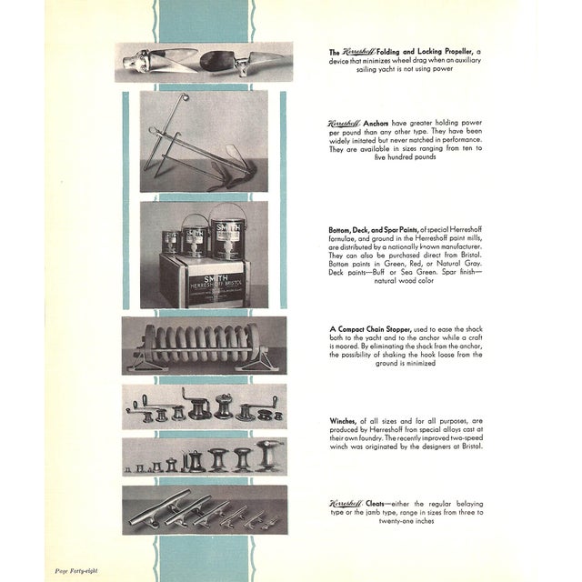 Paper "Yachts by Herreshoff Designers and Builders of Sailing and Power Craft" 1934 For Sale - Image 7 of 12