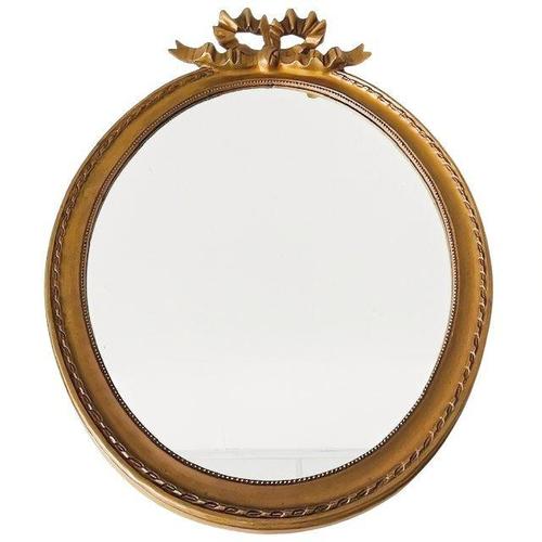 Mid-Century Modern Mid-Century Oval Baroque Mirror in Gustavian Style, 1960s For Sale - Image 3 of 8