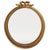 Mid-Century Modern Mid-Century Oval Baroque Mirror in Gustavian Style, 1960s For Sale - Image 3 of 8