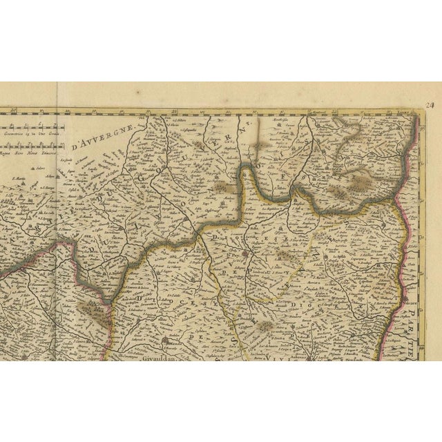 Hand-Colored Map of Languedoc in France by Frederik De Wit, 1688 For Sale - Image 4 of 6