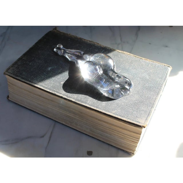 Mid 20th Century Vintage Nude Female Glass Art Paperweight or Decorative Object For Sale - Image 5 of 12