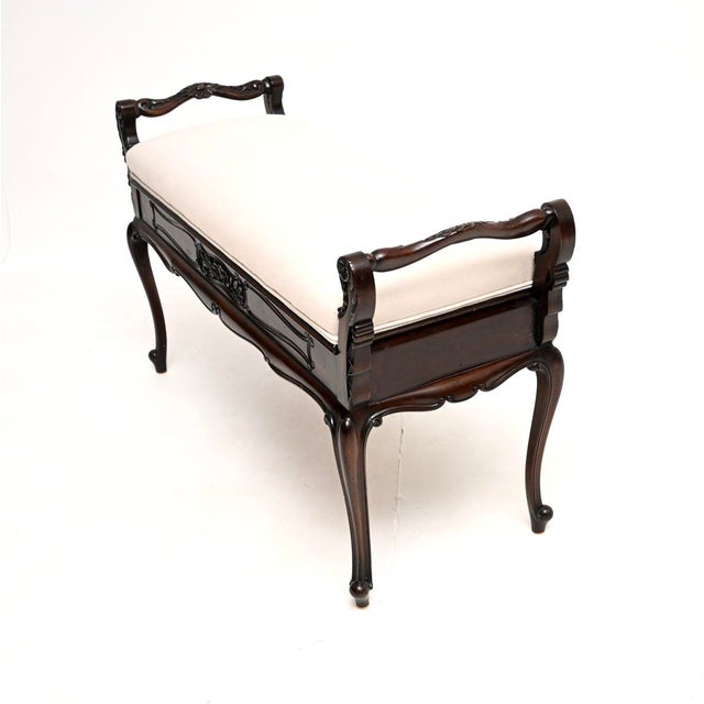 Antique Victorian Piano Duet Stool, 1880 For Sale - Image 4 of 11