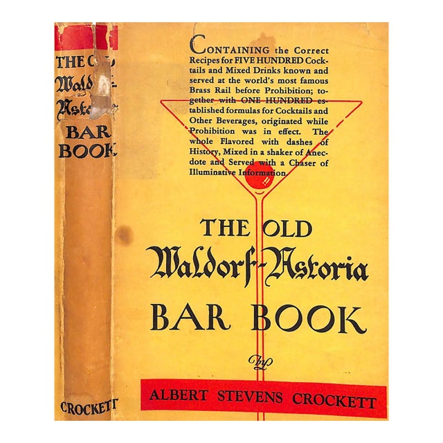 "The Old Waldorf-Astoria Bar Book With Amendments Due to Repeal of the XVIIIth" 1935 Crockett, Albert Stevens For Sale
