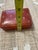 Vintage Italian Burgundy Leather Box Featuring Embossed Gold Fleur-De-Lis For Sale - Image 9 of 10