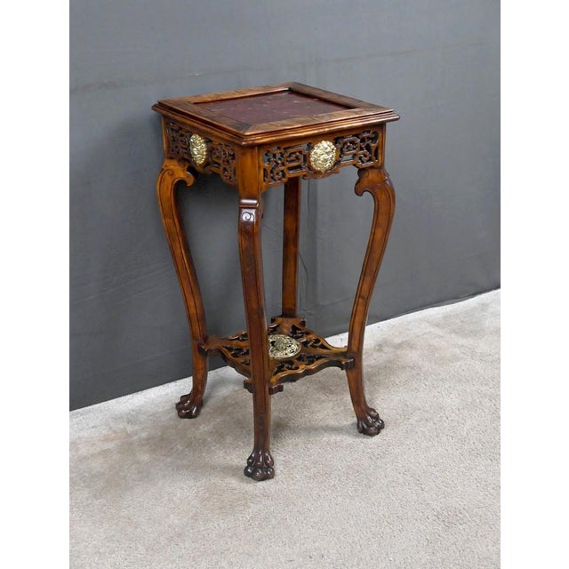 Asian Side Table in the style of Gabriel Viardot, Late 19th Century For Sale - Image 9 of 18