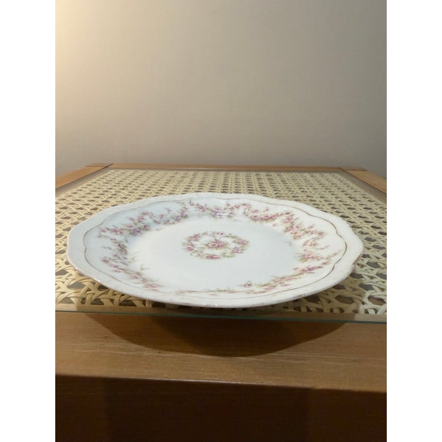 Early 20th Century z.s. & Co. Bavaria 'Orleans' Pattern Porcelain Plate Set With Dinner and Bread Plates For Sale - Image 4 of 8