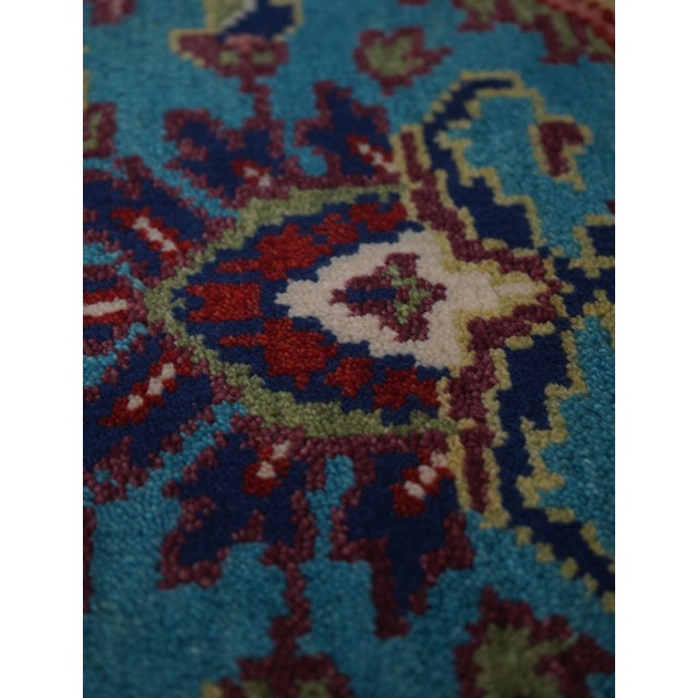 Traditional Hand Woven 100% Wool Approx. 2.5’ X 6’ Runner Rug For Sale - Image 3 of 10