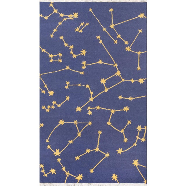 Navy Blue Novogratz by Momeni Jem Stella in Navy Rug - 9'X12' For Sale - Image 8 of 8