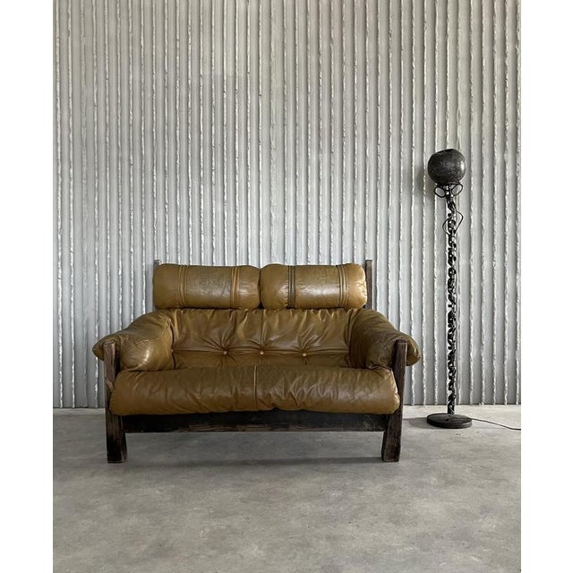 French Arts & Crafts Handmade Sculptural Floor Lamp, 1960s For Sale - Image 10 of 11