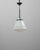 1920s French Art Deco Glass Pendant With Chrome Fitting For Sale - Image 11 of 18