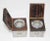 Art Deco Inkwells in Macassar Wood and Crystal, Jacques Adnet Style For Sale - Image 10 of 13