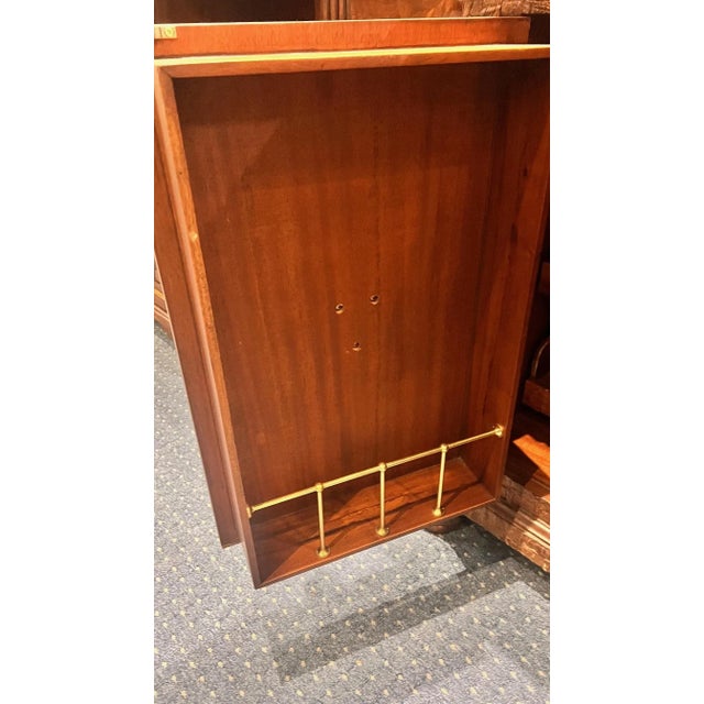 Attributed Maitland-Smith British Colonial Style Coconut Shell and Copper Top Bar Cabinet For Sale - Image 12 of 15