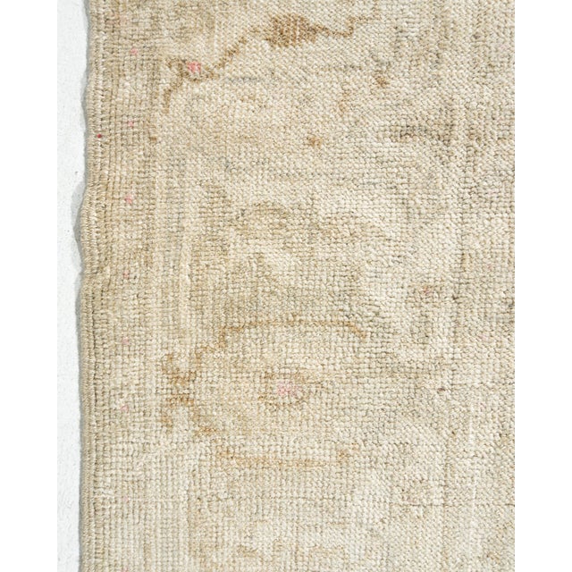 Vintage Circa 1940 Turkish Oushak Area Rug 4ft 7in X 7ft For Sale - Image 9 of 17