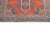 Orange Antique Persian Heriz Rug 3'10'' x 4'5'' For Sale - Image 8 of 12