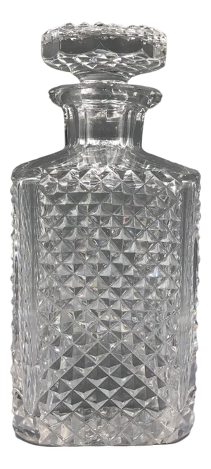 Whiskey Carafe in Diamond Cut Lead Crystal from Riedel, 1980s