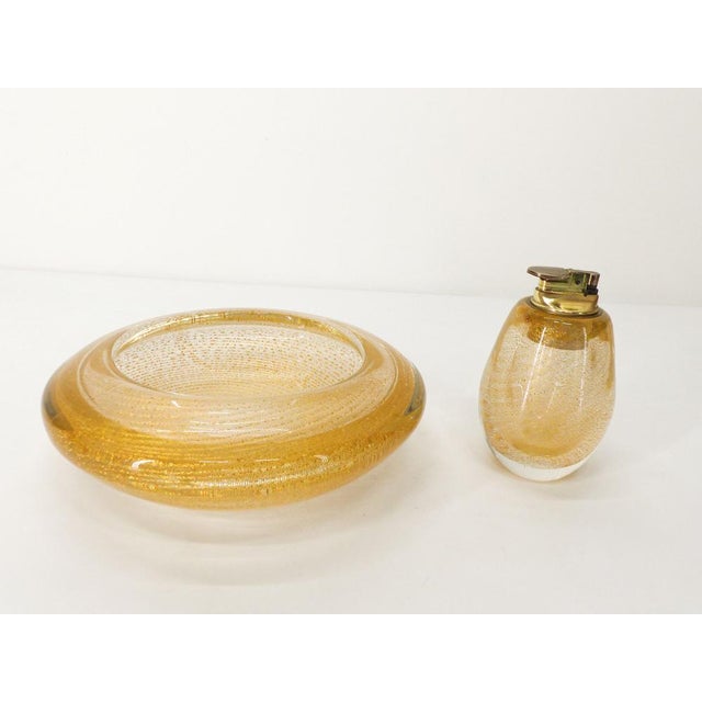 Murano Smoking Set Ashtray by Tommaso Barbi, 1980s, Set of 2 For Sale - Image 10 of 10