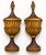 Burgundy Large Italian Neo-Classical Style Gilt and Gesso Painted Wall Mounted Urns -Pair For Sale - Image 8 of 8