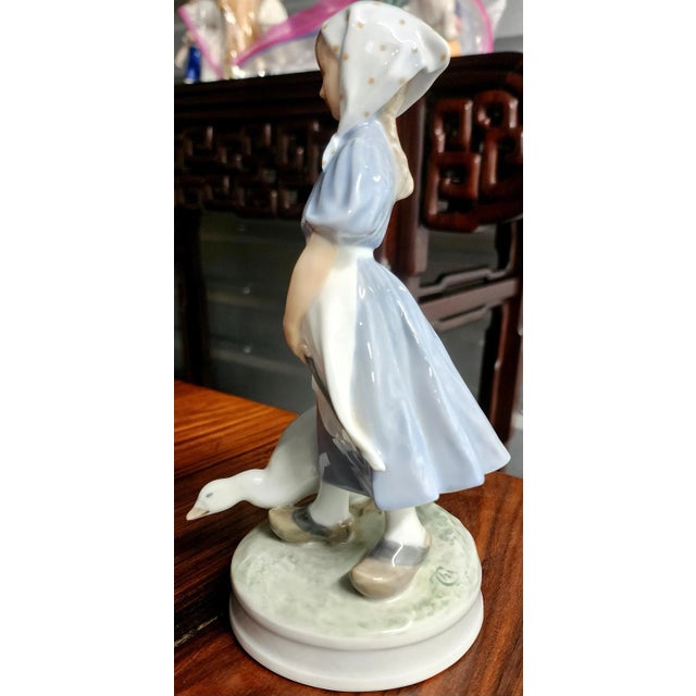 Stone Gray Royal Copenhagen Danish Hand-Painted Fine Porcelain Figurine For Sale - Image 8 of 13