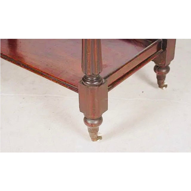 Mid 20th Century 19th-Century English Regency Mahogany Three-Tier Butler’s Trolley Étagère For Sale - Image 5 of 6