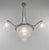 Cherrier et Besnus A 1920s Art Deco chandelier in nickel-plated solid brass or bronze. This exquisite piece was crafted by...