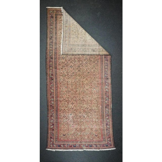 Early 20th Century Antique Malayer Shabby Chic Rug 5'9'' X 12'9'' For Sale - Image 5 of 12