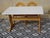 Pine dining table with monastery-style legs. The tabletop is painted white and protected with a colorless, water-...