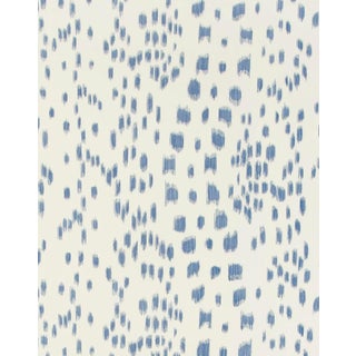 Brunschwig & Fils Les Touches Cadet Blue Cotton Fabric- 2 Yards For Sale