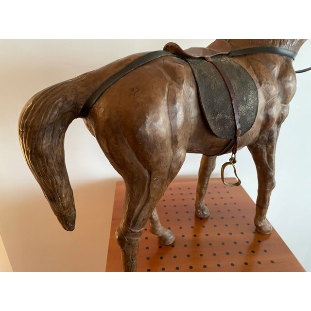 Chestnut 1960s Gallant Vintage Wooden Horse For Sale - Image 8 of 9