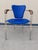Set of 4 Vintage Arrben Italian Blue Leather Chrome Armchairs For Sale In San Antonio - Image 6 of 6