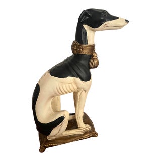 1970s Vintage Italian Greyhound Dog Statue For Sale