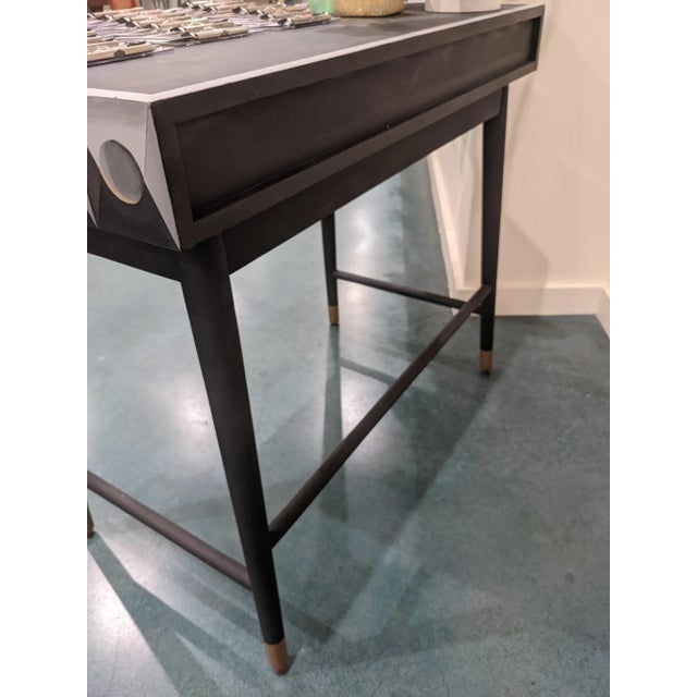 Black Black Console Table With Drawer For Sale - Image 8 of 9