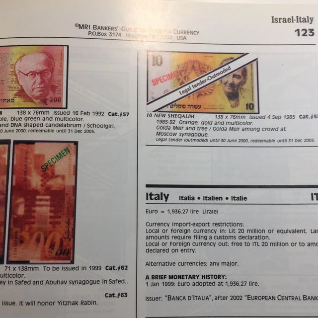 White Mri Bankers' Guide to Foreign Currency, 1999 For Sale - Image 8 of 11