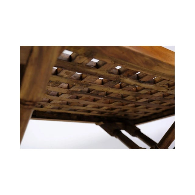 Brown Dark Wood Coffee Table with Glass Top, 1960s For Sale - Image 8 of 9