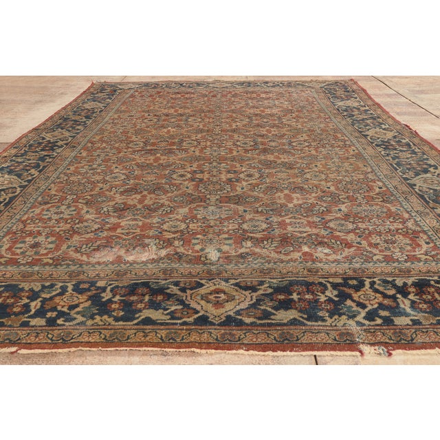 Antique Persian Mahal Rug, 08'02 X 11'08 For Sale - Image 9 of 10